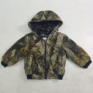 WFS Element Gear Realtree Hardwoods Camo Canvas Hunting Jacket Toddlers‎ Boys 2T